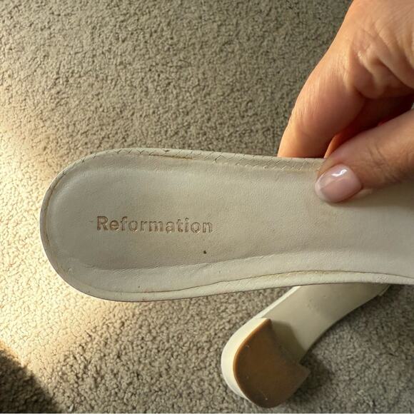 Reformation Mandy Leather Slide Size 7 - Picture 5 of 5
